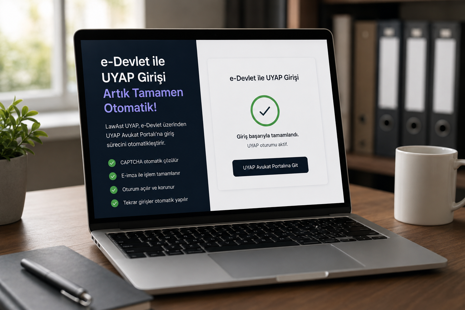 e-Devlet ile UYAP Girişi Artık Tamamen Otomatik